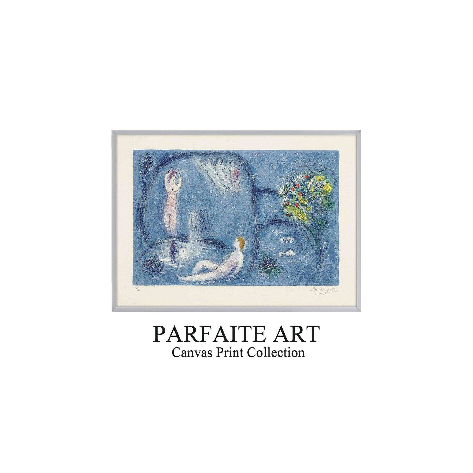 Primitivism,Watercolor,Wall Art,Fine Art Paper Print PF 7 - ParfaiteArt