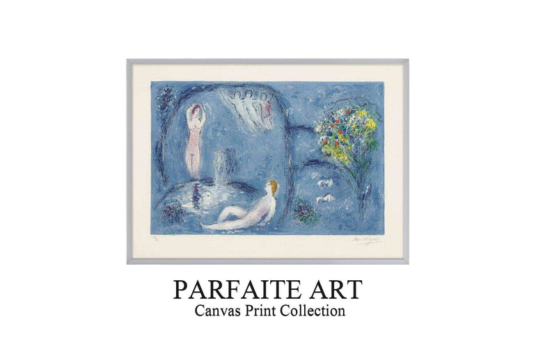 Primitivism,Watercolor,Wall Art,Fine Art Paper Print PF 7 - ParfaiteArt