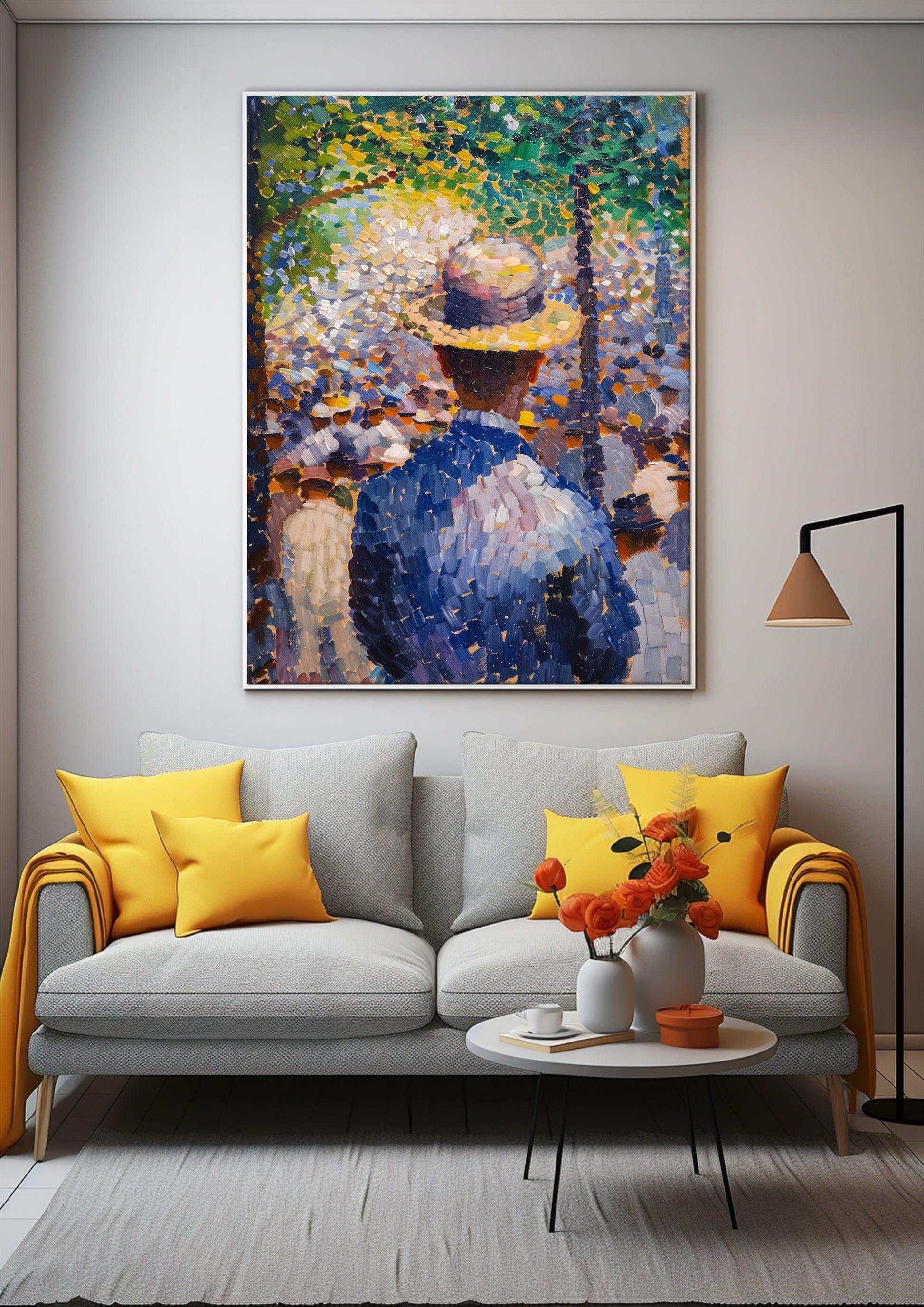 Pointillism Wall Art,Canvas Print PC 4 - ParfaiteArt