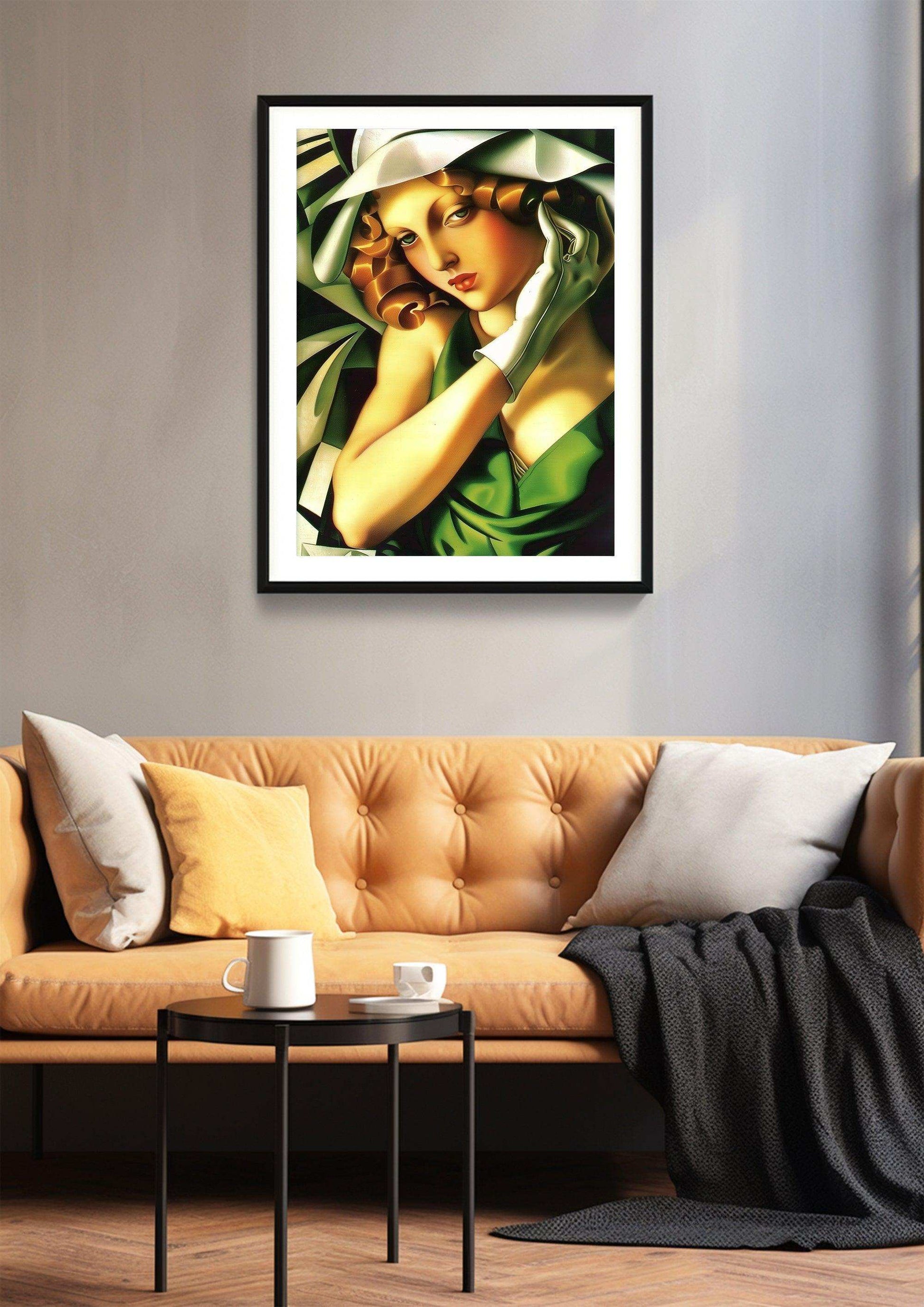 Art Deco,Framed Prints,Woman Portrait,Wall Art,Giclée technique #39