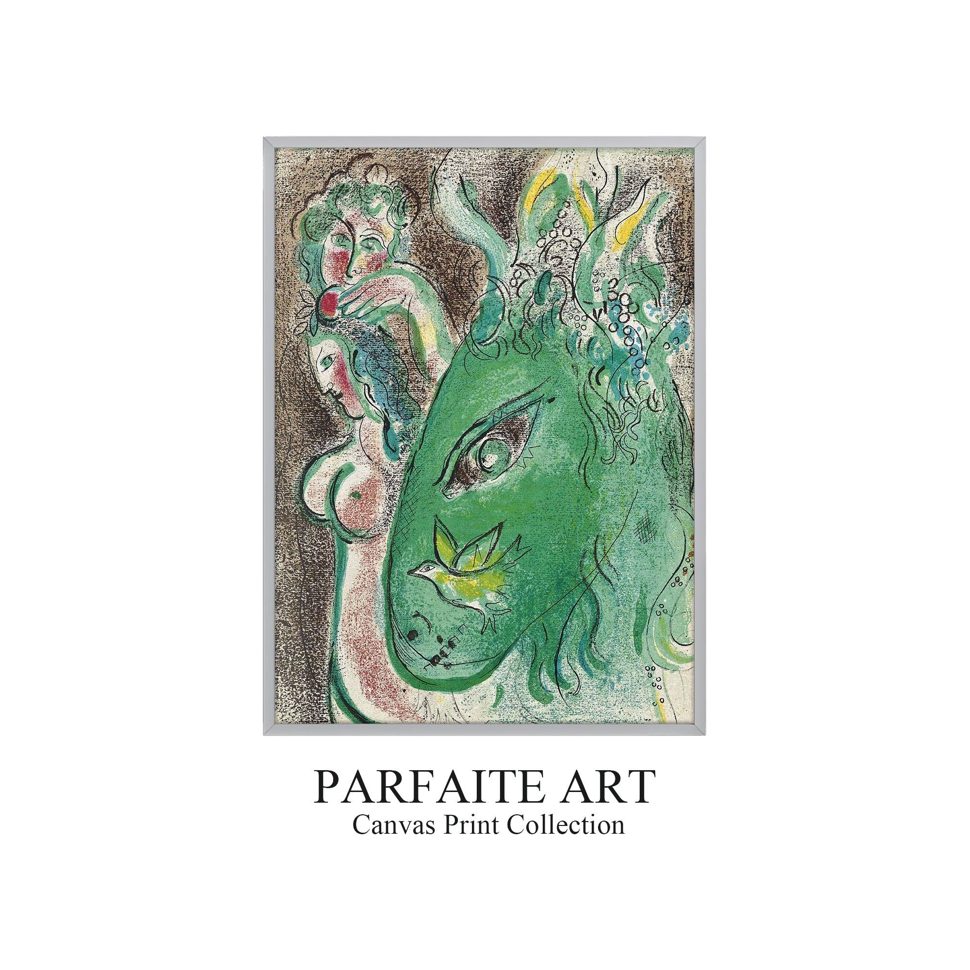 Primitivism,Watercolor,Wall Art,Fine Art Paper Print PF 6 - ParfaiteArt