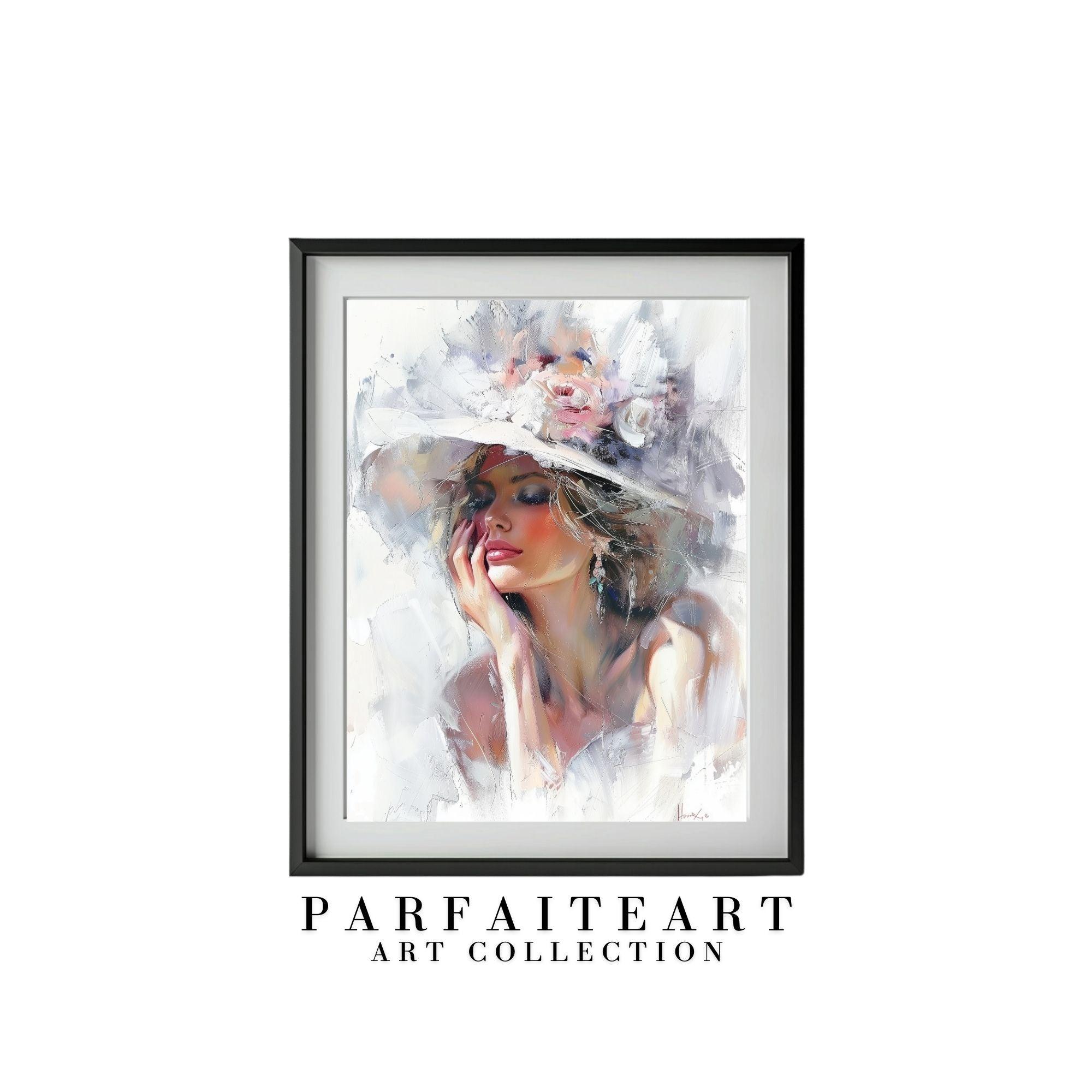 Oil Painting Lady Portrait,Wall Art Prints,Digital Download Files P21