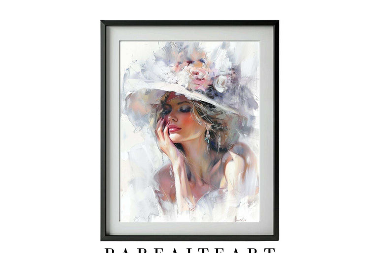 Oil Painting Lady Portrait,Wall Art Prints,Digital Download Files P21