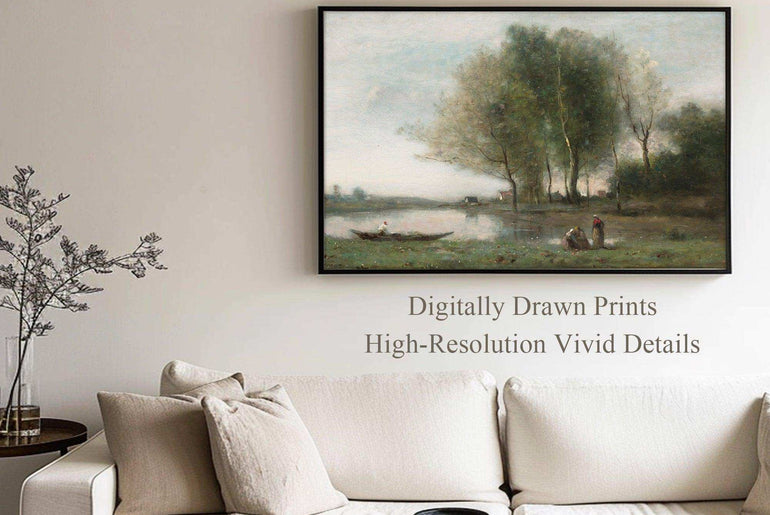 Vintage Wall Art Prints，World Famous Paintings，Art deco prints，Impressionism oil painting ，Printable Canvas，Landscape,Giclée Printing Technique #59