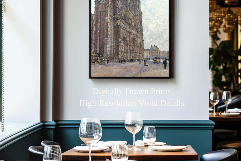 Giclée printed World Famous Paintings, Realistic Artworks and Architectural Landscapes on Printable Canvas #71