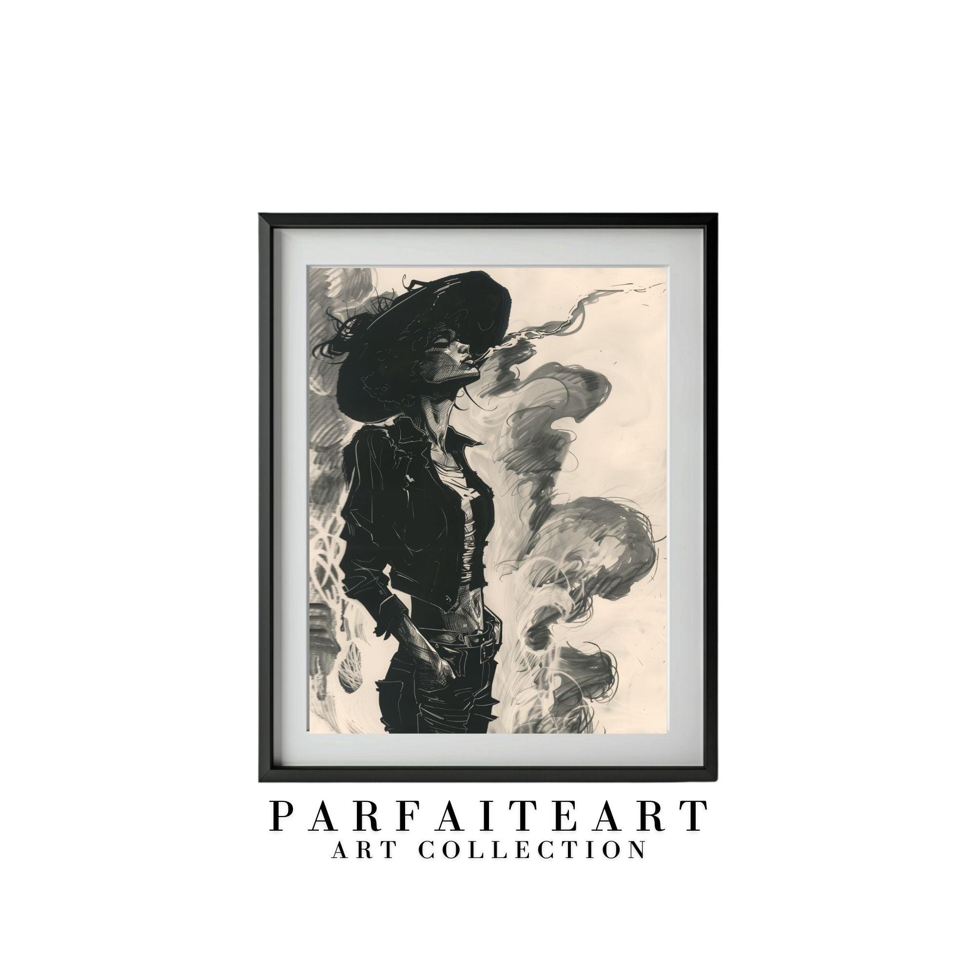 Abstract Portrait,Ink Art,Wall Art,Home Decor,Digital Download Files P3