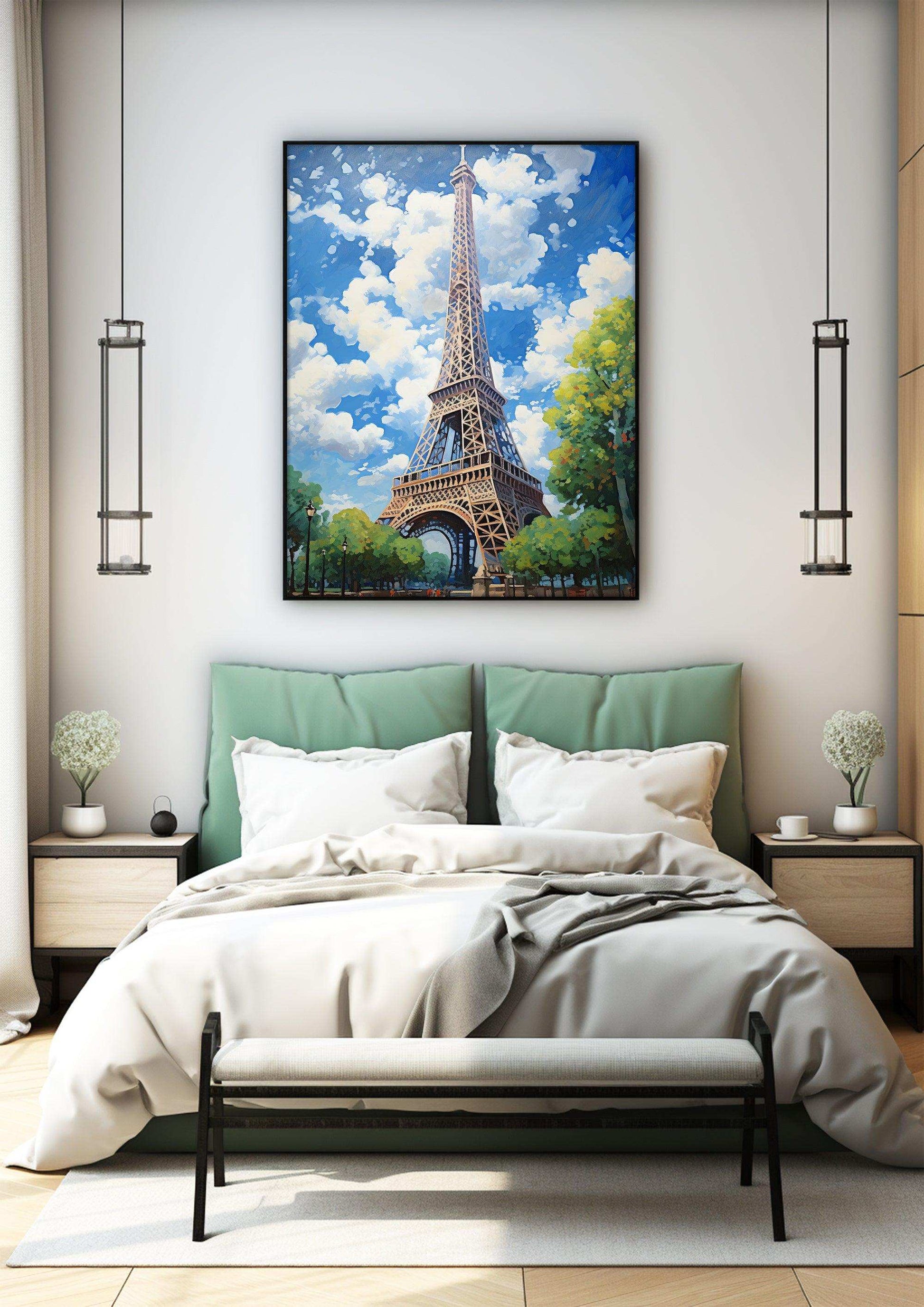 Eiffel Tower,Framed Fine Art Paper Prints，Wall art Prints for Your Home and Office Décor Needs，Vintage Wall Art Print ，Moody Wall Decor，Nature Prints Wall Art， Home Art Decor，High-Quality professional Giclee technique #13