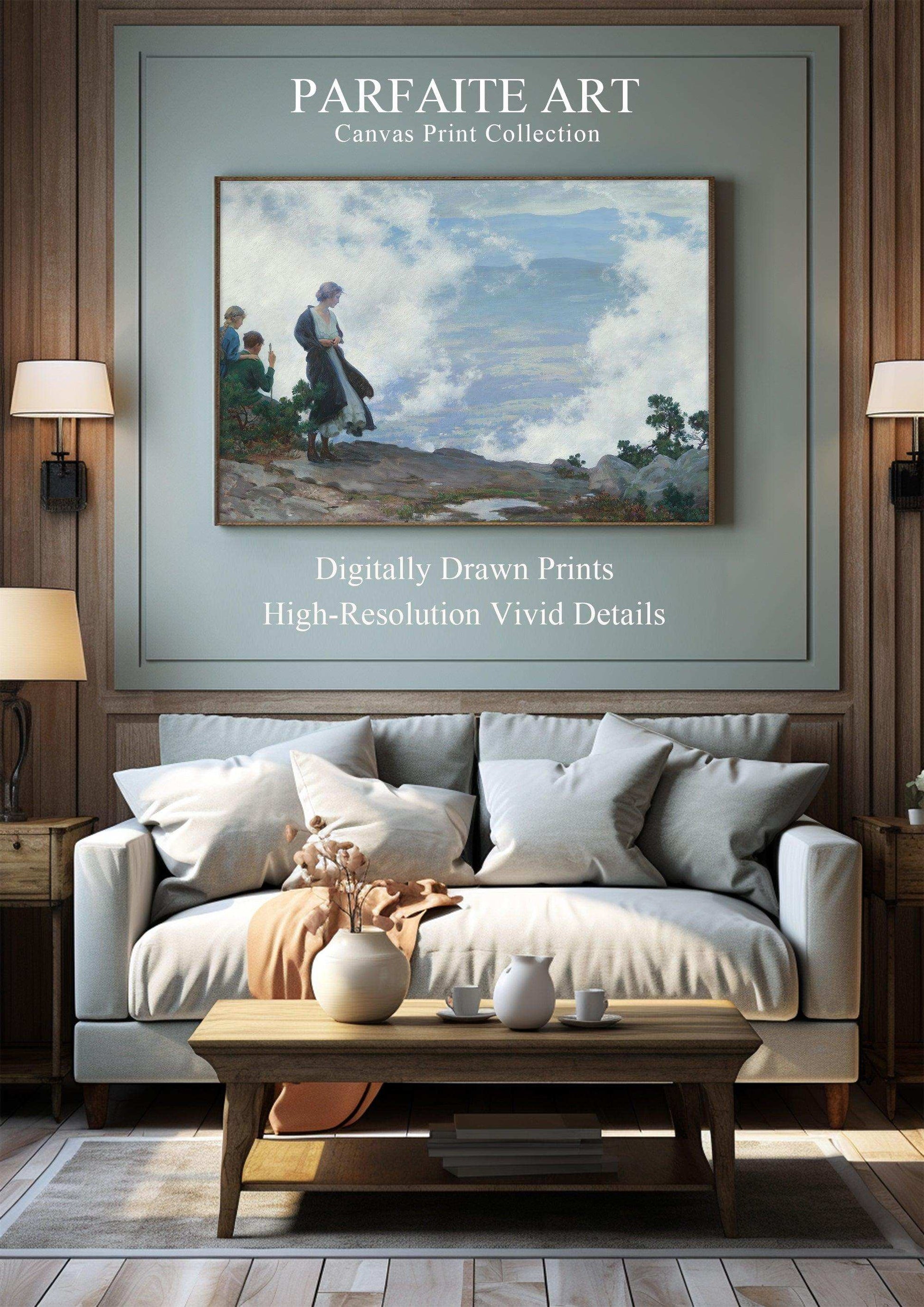 Romanticism,Wall Art,Canvas Print,Framed RC 2 - ParfaiteArt