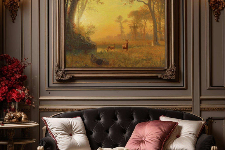 Landscape Canvas Prints - Immersive Art for Elegance and Inspiration，Moody Wall Decor，Giclée Printing Technique