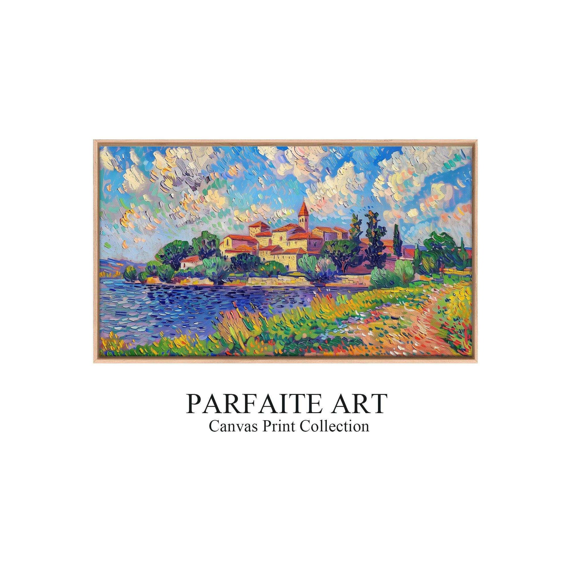 Pointillism Wall Art,Canvas Print PC 5 - ParfaiteArt