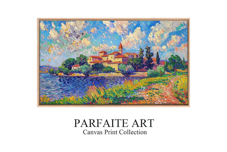 Pointillism Wall Art,Canvas Print PC 5 - ParfaiteArt