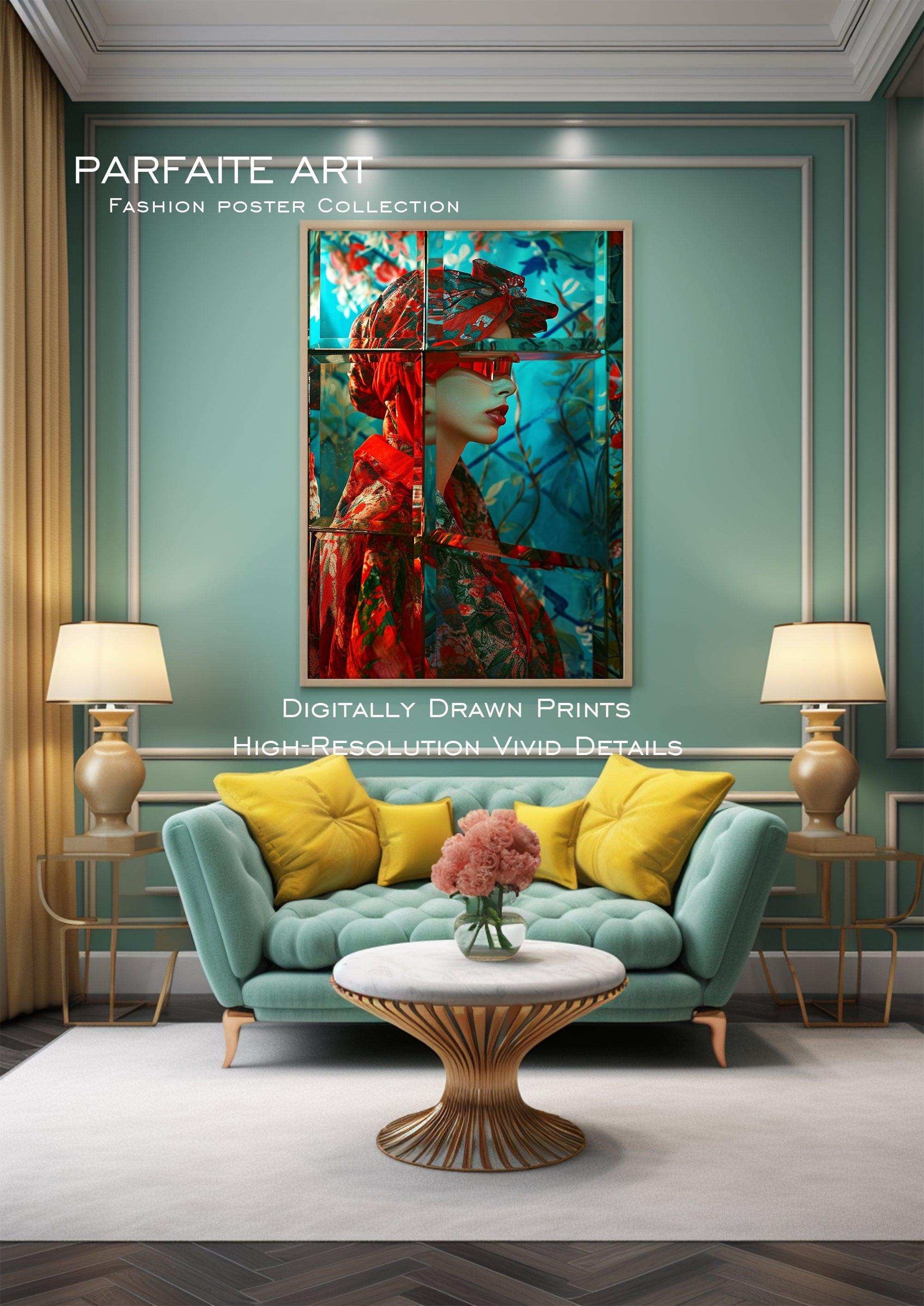 Fashion Poster| Fashion Wall Art Decor |Gallery-quality art prints|Advanced Poster Design|bedroom livingroom,Hotel Decoration|PRINTABLE Art |Digital Download