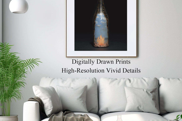 Surrealism,High-Quality Giclée Framed,Poster,Wall Art SPF 1 - ParfaiteArt