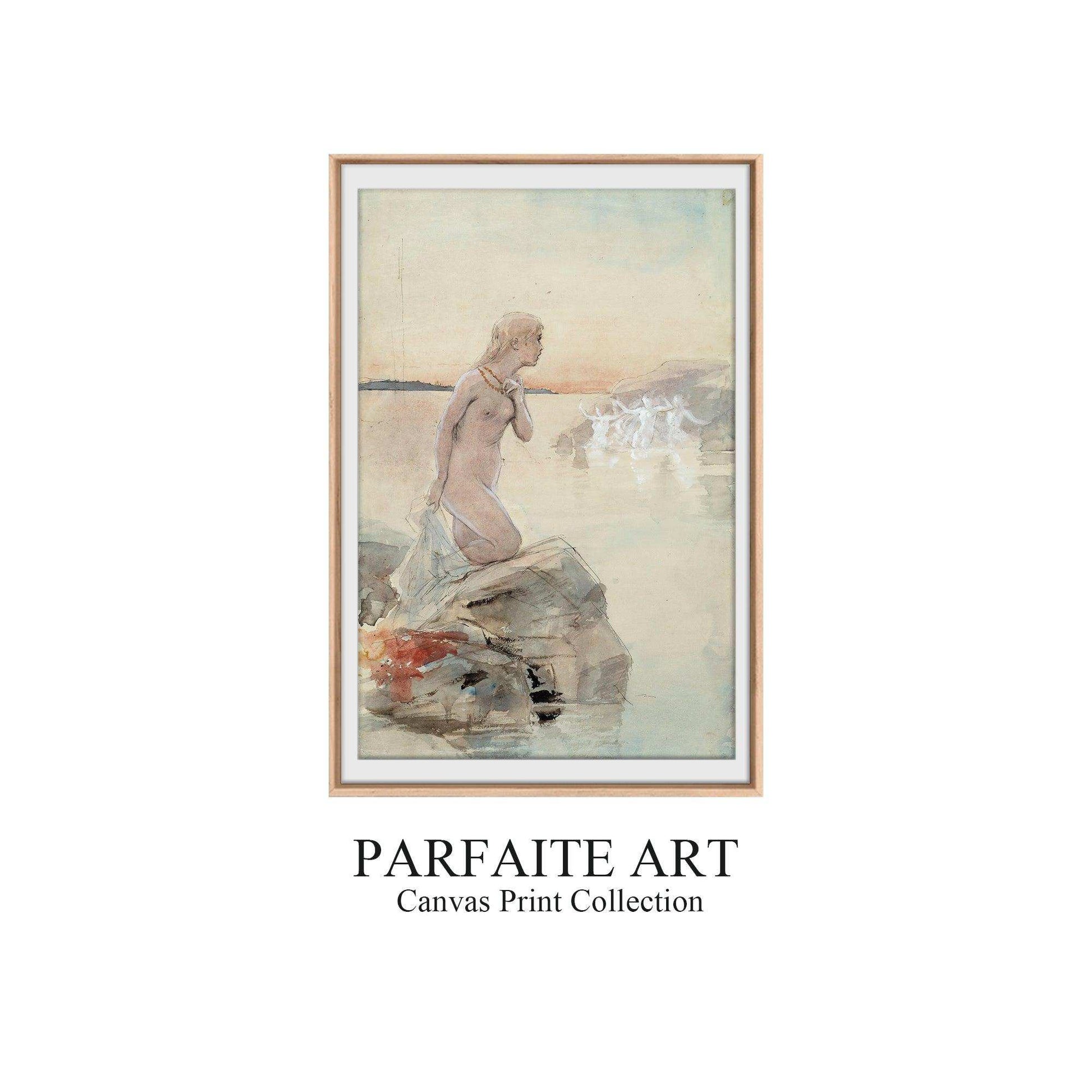 Symbolism,Watercolor,Wall Art,Framed Fine Art Paper SF 1 - ParfaiteArt