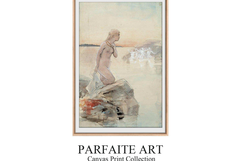 Symbolism,Watercolor,Wall Art,Framed Fine Art Paper SF 1 - ParfaiteArt