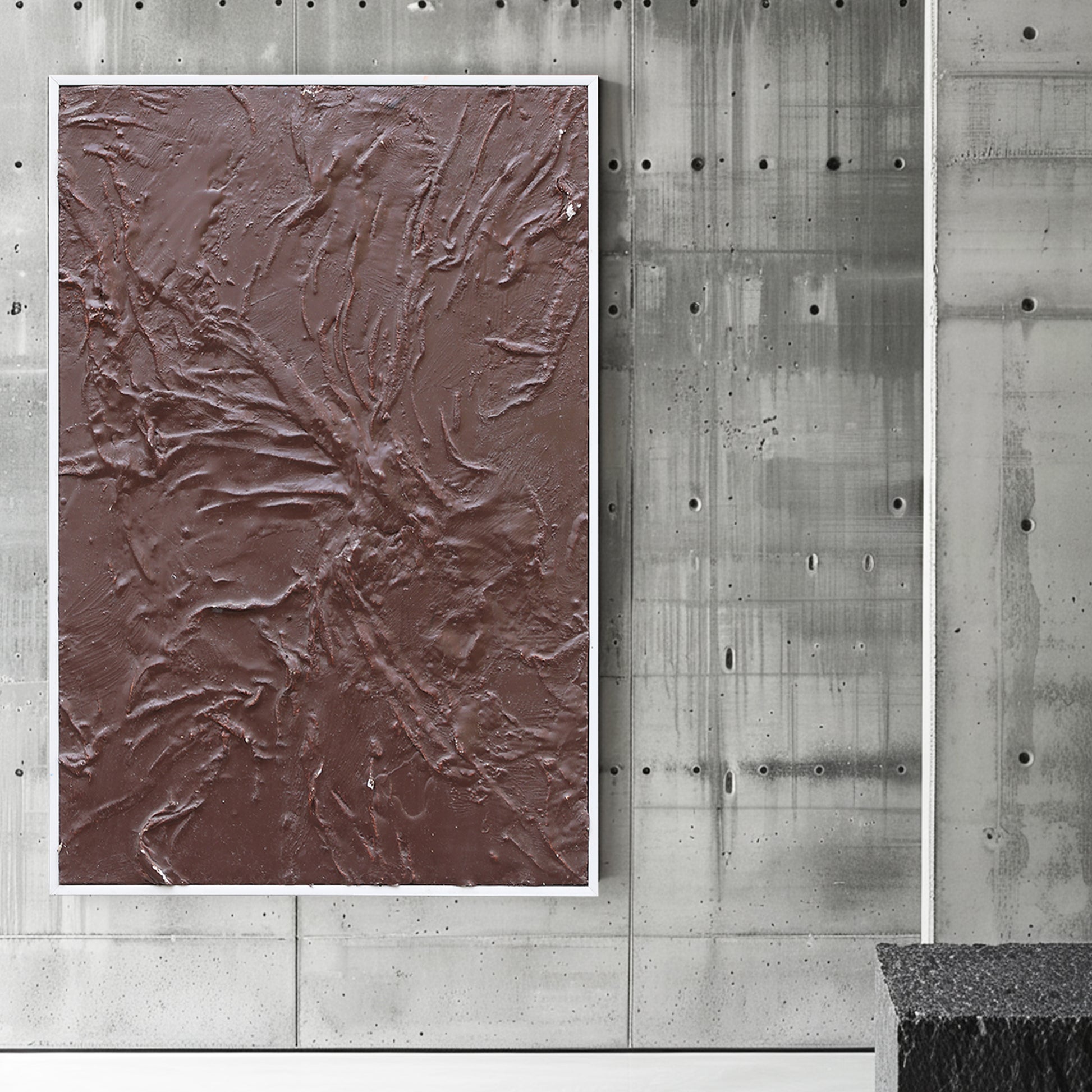 Tension in Silence- Minimalist Wall Art | Brown Art | Custom Painting Available