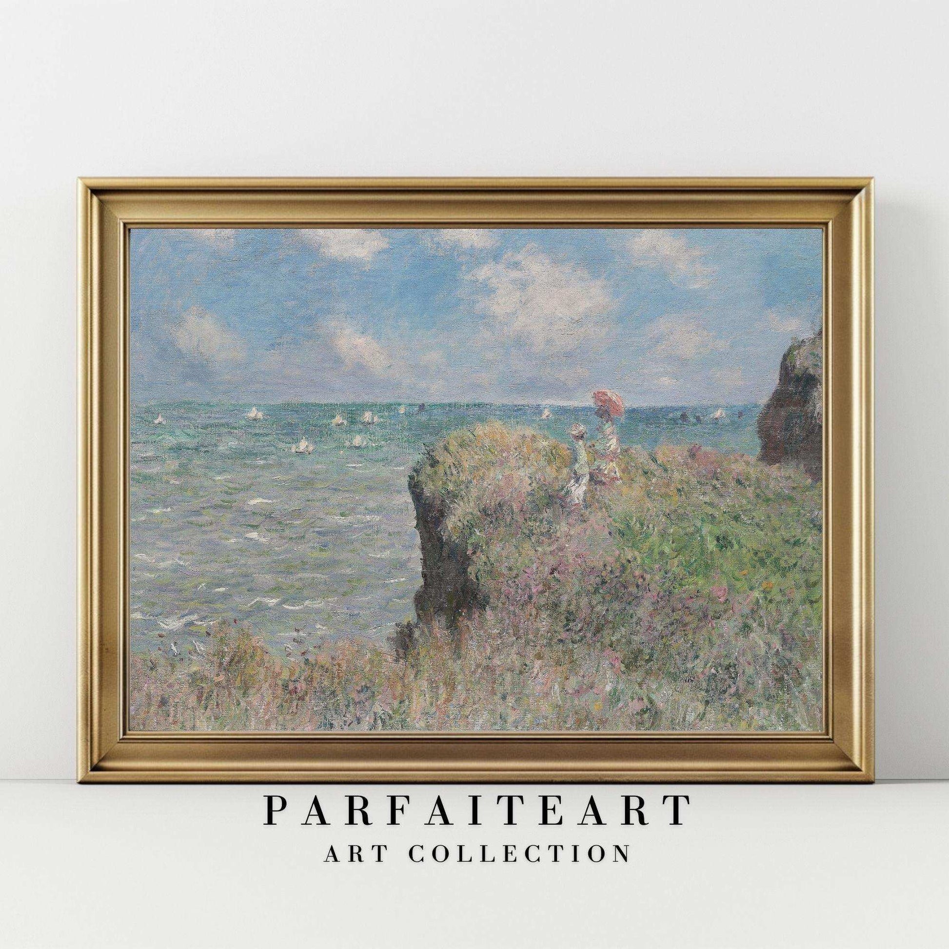 Vintage Wall Art Prints，World Famous Paintings，Art deco prints，Impressionism oil painting ，Printable Canvas，seascape,Giclée Printing Technique #60