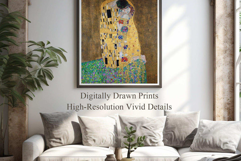 Art Nouveau, The Kiss, Klimt, Giclée Printing Techniques #98