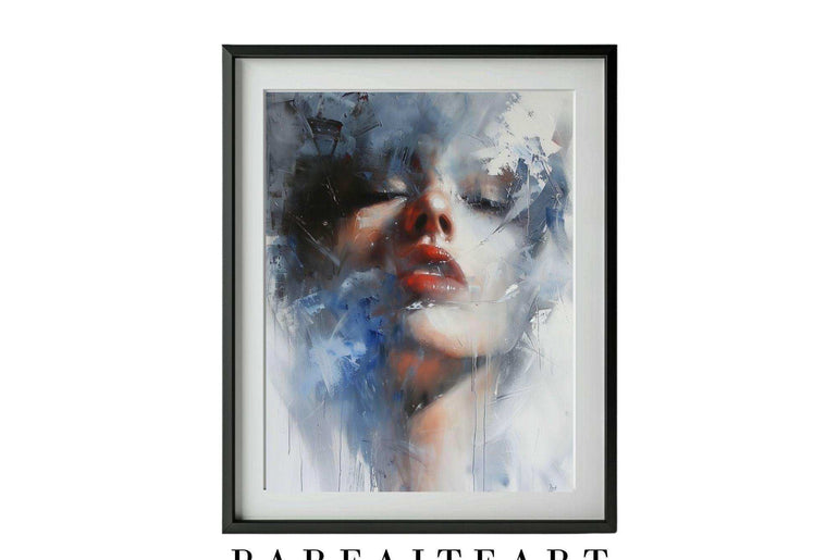 Oil Painting Lady Portrait,Wall Art Prints,Digital Download Files P22