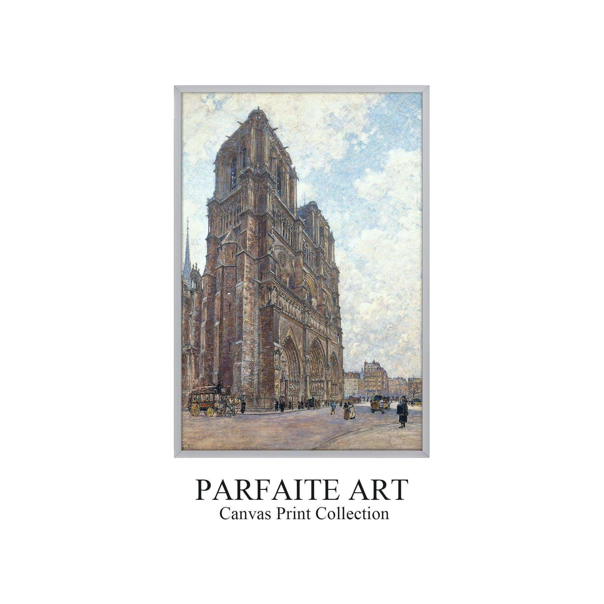 Giclée printed World Famous Paintings, Realistic Artworks and Architectural Landscapes on Printable Canvas #71 Gray