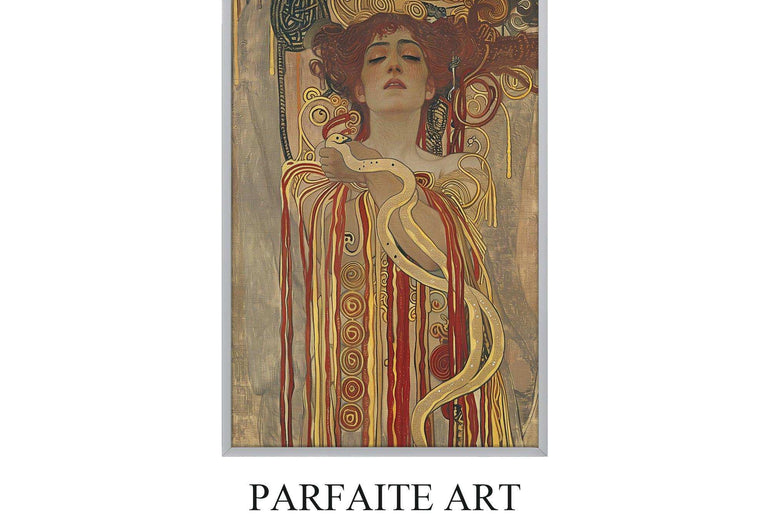 Inspired Giclée Vintage Wall Art,Art Nouveau Portraits,Canvas Prints #89 Gray