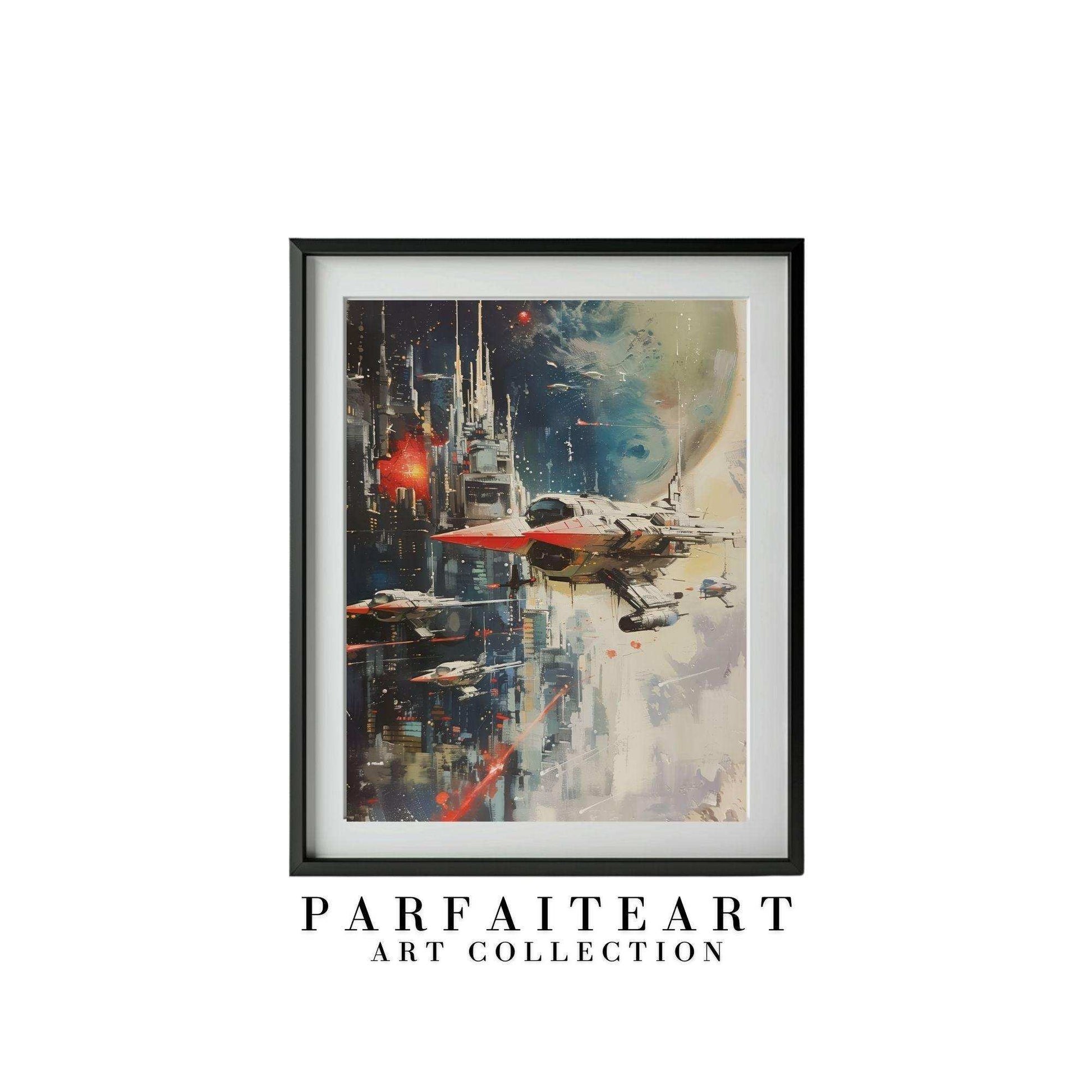 Abstract Space Ship,Home Decor,Wall Art Prints,Digital Download Files P12