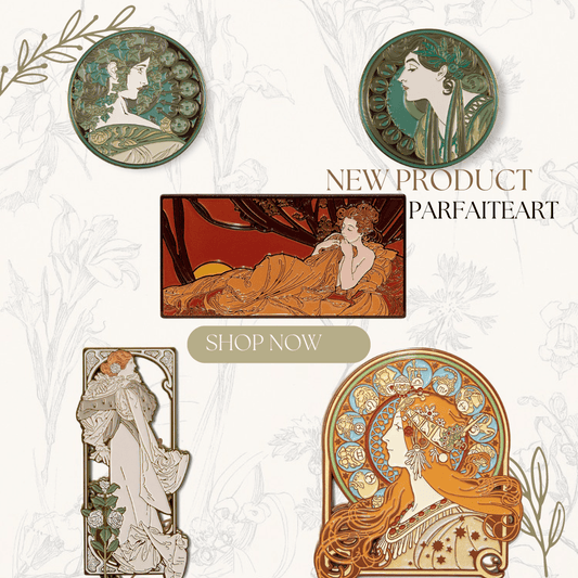 Captivating Alphonse Mucha – Art Inspired Magnet Fridge Magnetic Sticker, Unique Home Decor For Creative Minds，Fridge Magnets for School Home Kitchen Office Gift for Family and Friend