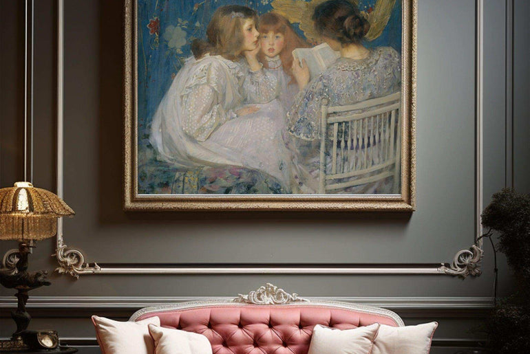 Romanticism,Wall Art,Canvas Print,Framed RC 7 - ParfaiteArt