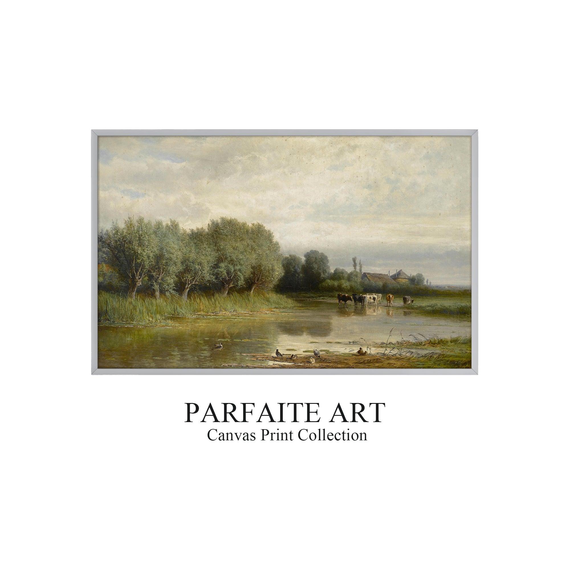 Classic Visions Giclée - Prestigious Landscape Canvas Prints for Home Elegance Gray