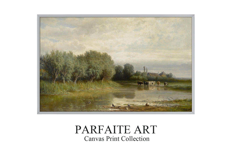 Classic Visions Giclée - Prestigious Landscape Canvas Prints for Home Elegance Gray