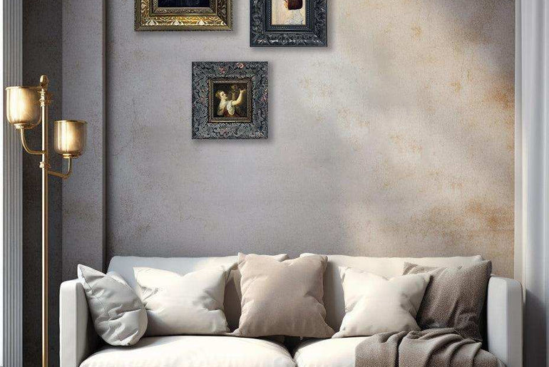 Vintage Decorative Paintings,Solid Wood Art Frames,HomeGalleryDecor #P3