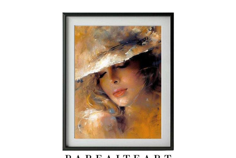 Oil Painting Lady Portrait,Wall Art Prints,Digital Download Files P20