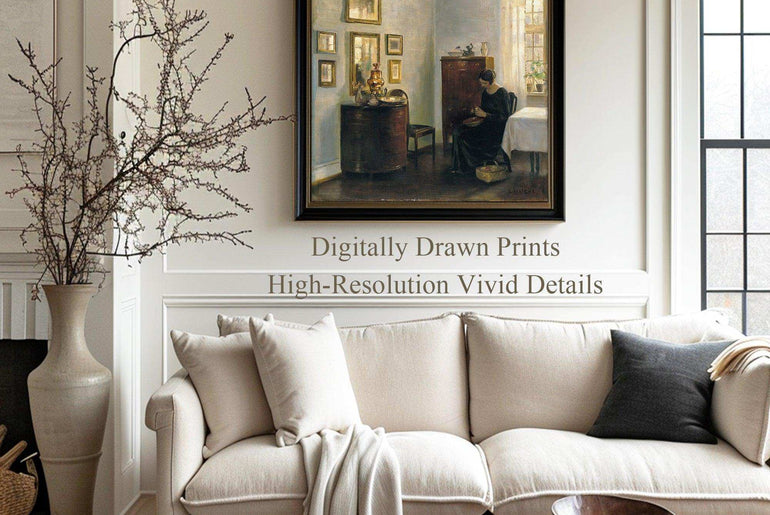 Fine vintage wall art prints: printable Giclée prints on canvas, world famous paintings and decorative arts - expressionist paintings, portraits of artistic ladies. #87