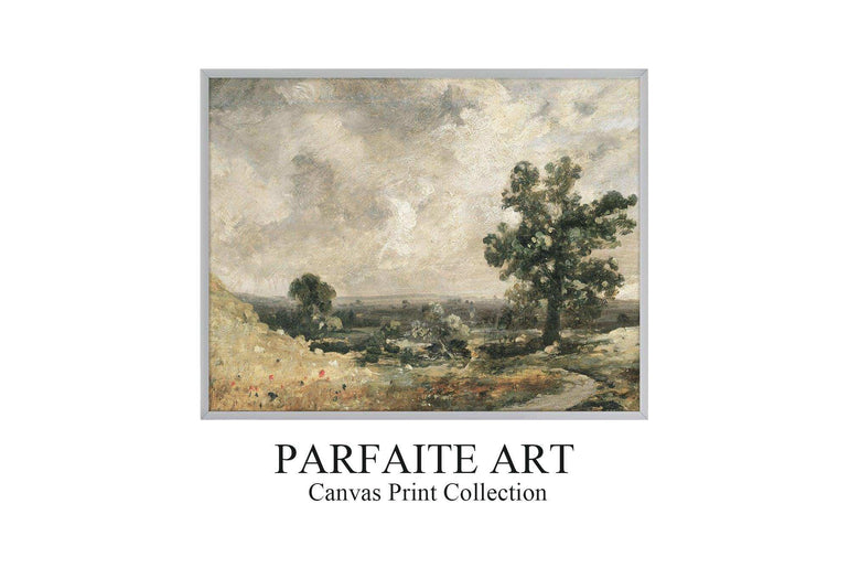 Vintage Giclée Landscape Art Prints ，Iconic Impressionist & Art Deco Inspired Wall Decor #65 Gray