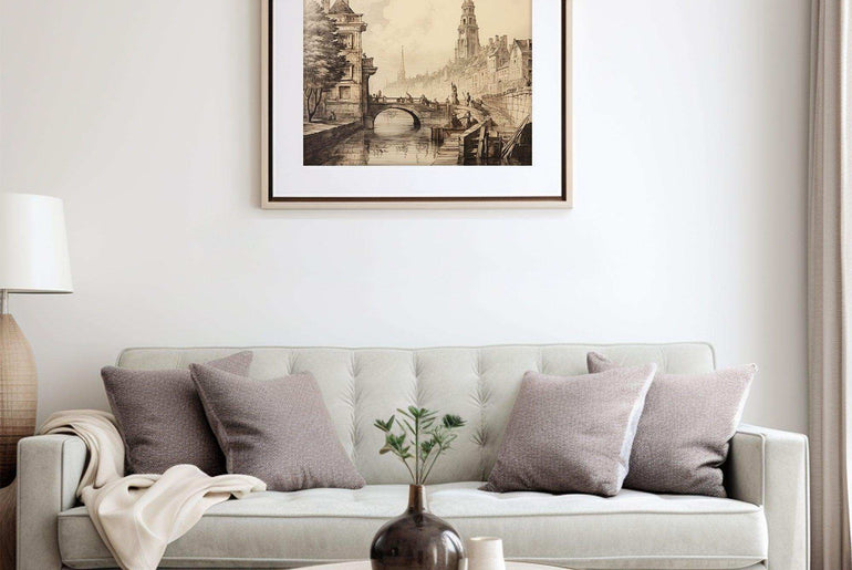 Classical Landscape | Vintage Wall Art | Sketch Etching Printing |Moody Wall Decor |Home Decor Aesthetics|Study Living Room Decoration Print|PRINTABLE Art |Digital Download