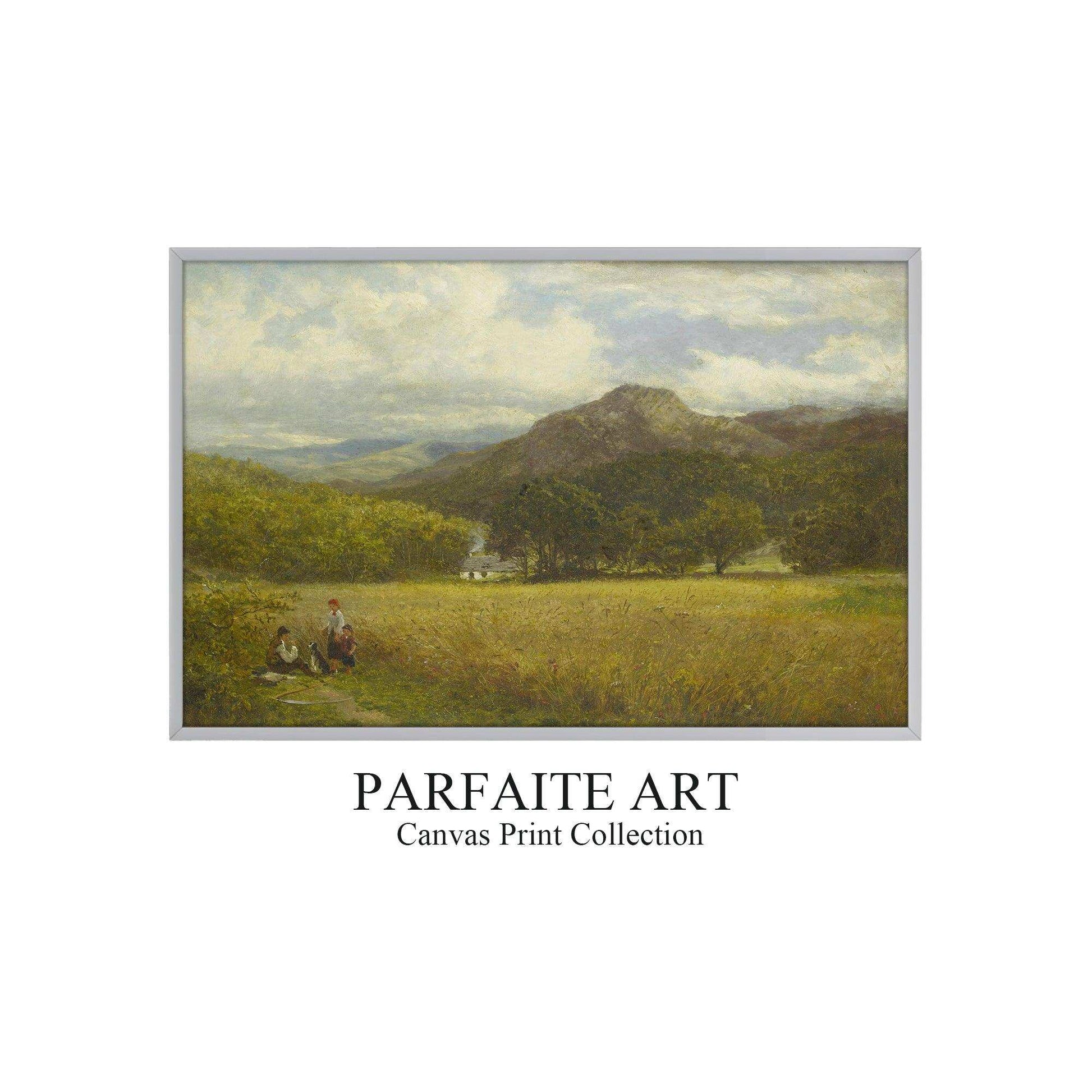 Landscape Canvas Painting Prints,Giclée Printing Technique#51 Gray