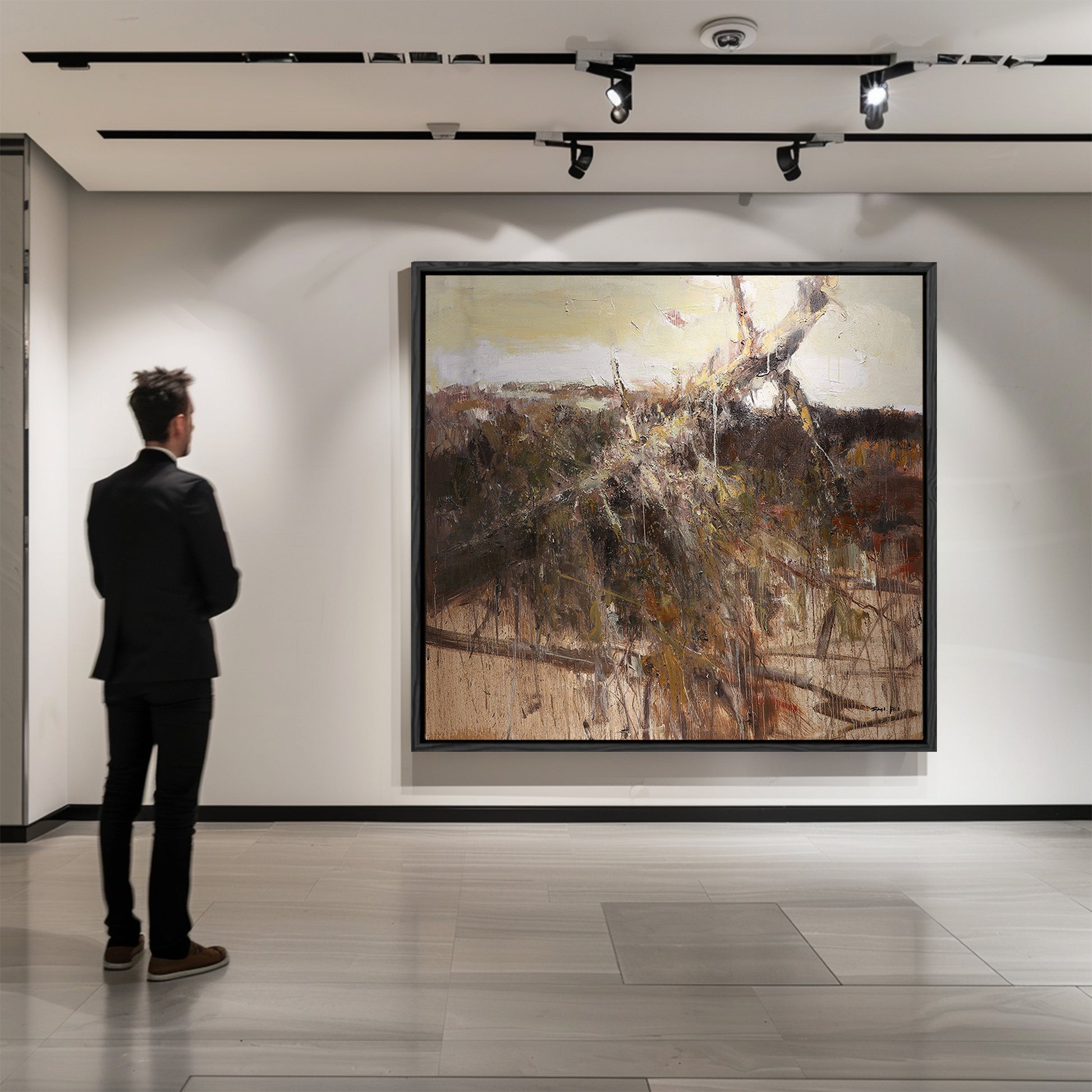 Windswept Tree in a Desolate Landscape