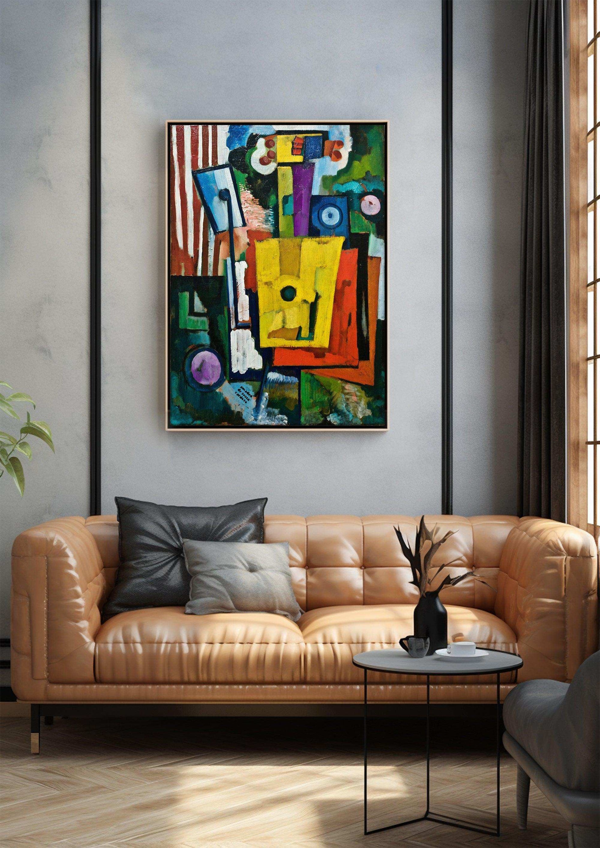 Cubism,Wall Art,Canvas Print,Framed,Home Decor CC 6 - ParfaiteArt