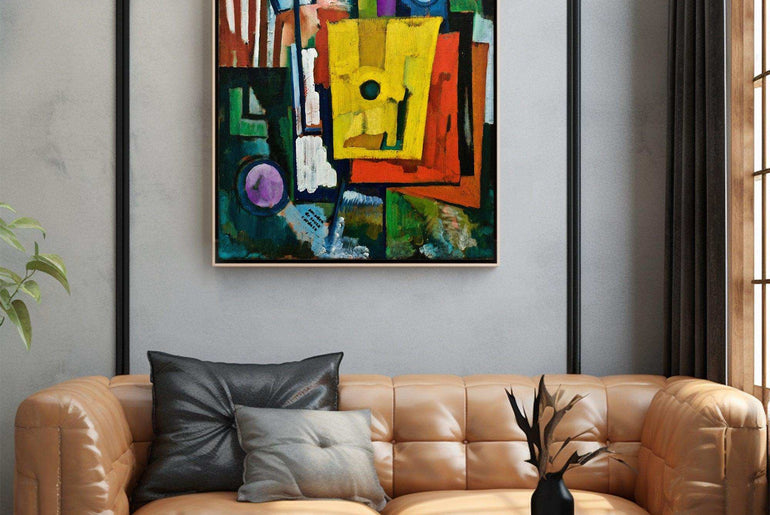 Cubism,Wall Art,Canvas Print,Framed,Home Decor CC 6 - ParfaiteArt