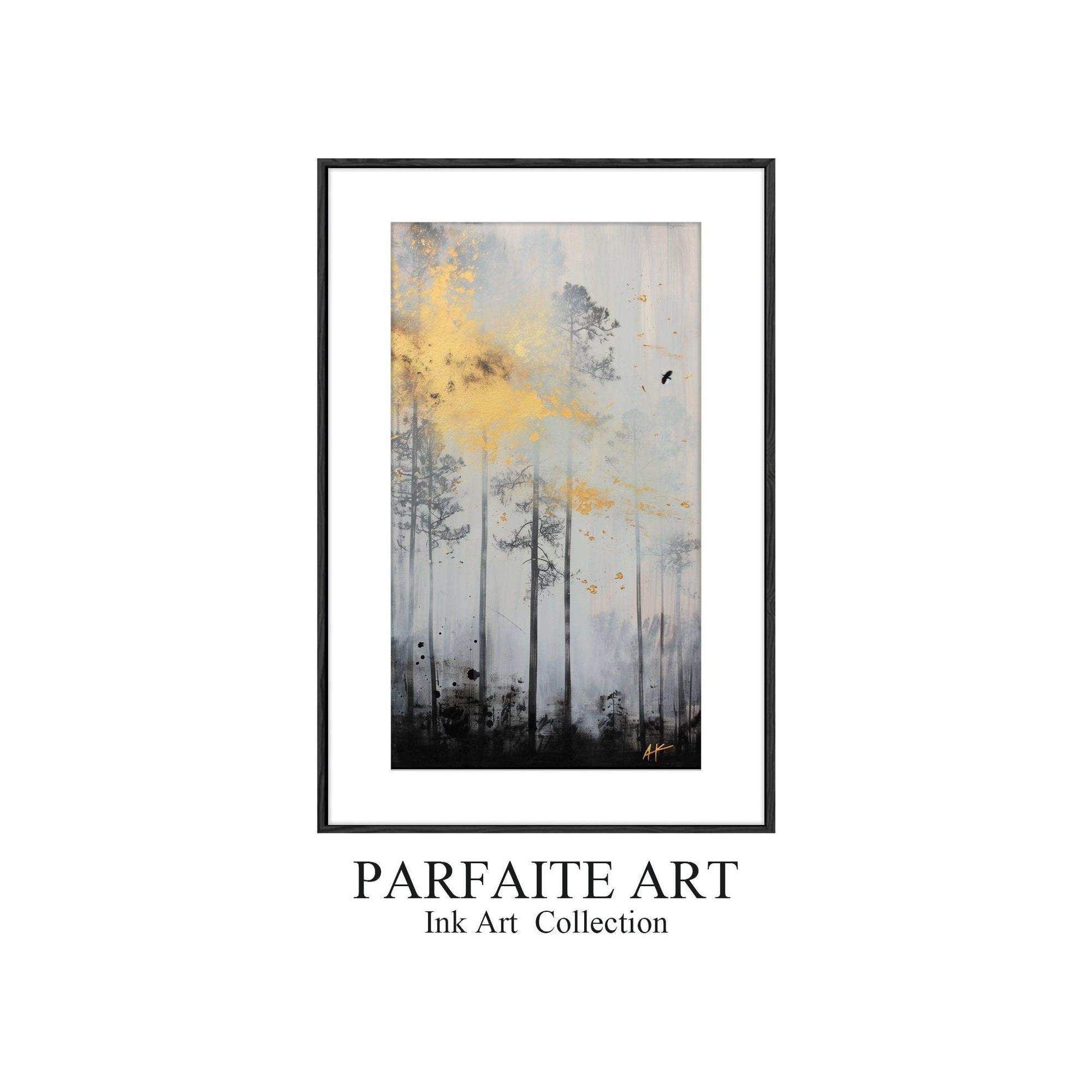 Abstract Alcohol Ink Art on Framed Fine Art Paper - Giclée Prints for an Enigmatic Ambiance Frame