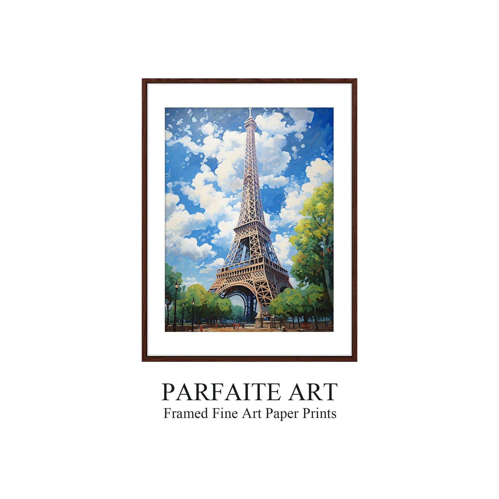 Eiffel Tower,Framed Fine Art Paper Prints，Wall art Prints for Your Home and Office Décor Needs，Vintage Wall Art Print ，Moody Wall Decor，Nature Prints Wall Art， Home Art Decor，High-Quality professional Giclee technique #13