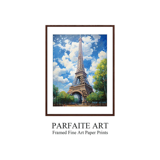 Eiffel Tower,Framed Fine Art Paper Prints，Wall art Prints for Your Home and Office Décor Needs，Vintage Wall Art Print ，Moody Wall Decor，Nature Prints Wall Art， Home Art Decor，High-Quality professional Giclee technique #13