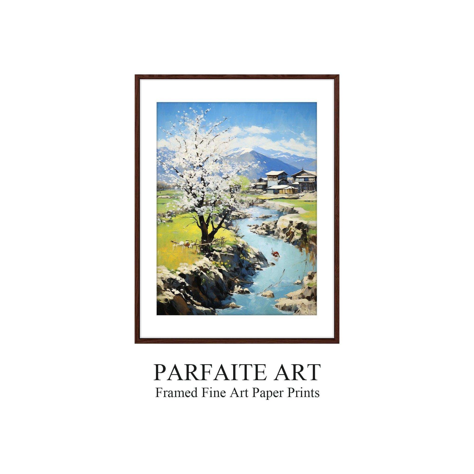 Landscape,Framed Fine Art Paper Prints,Living Room Decor,High-Quality professional Giclee technique #12