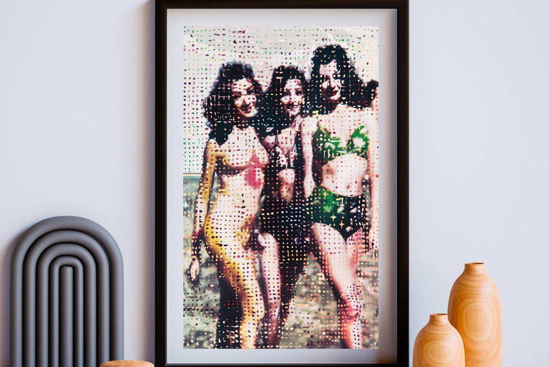 Moody Wall Art Decor, Bikini Babes, Giclee Prints For Living Room #38