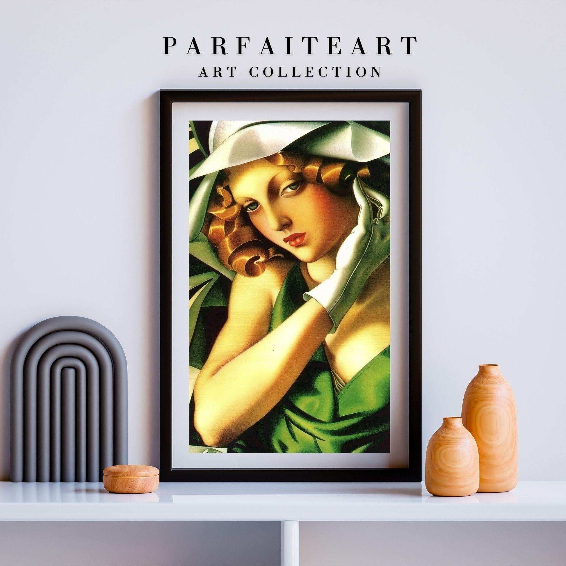 Art Deco,Framed Prints,Woman Portrait,Wall Art,Giclée technique #39