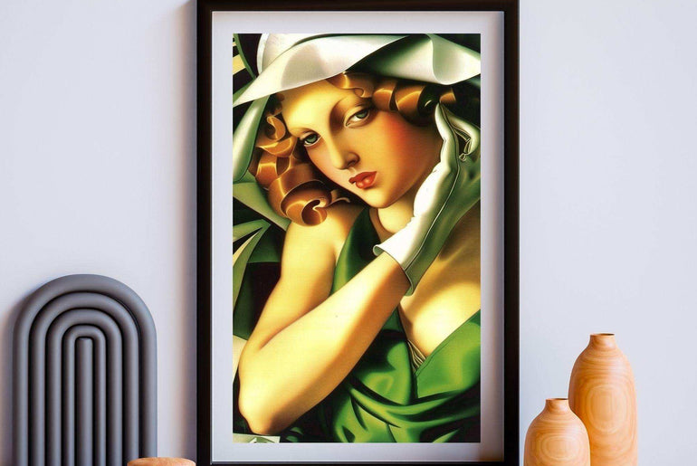 Art Deco,Framed Prints,Woman Portrait,Wall Art,Giclée technique #39