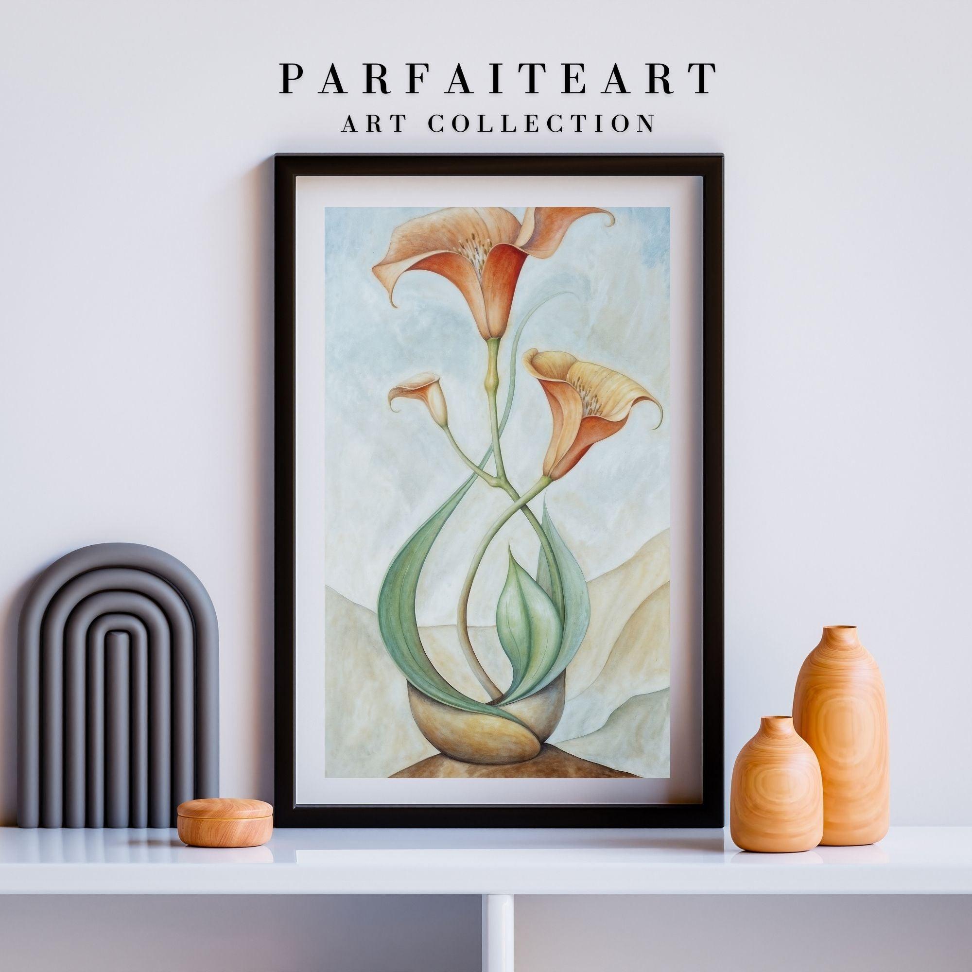 Art Deco,Inspired Botanical ,Giclée Art Prints,Framed Prints #40