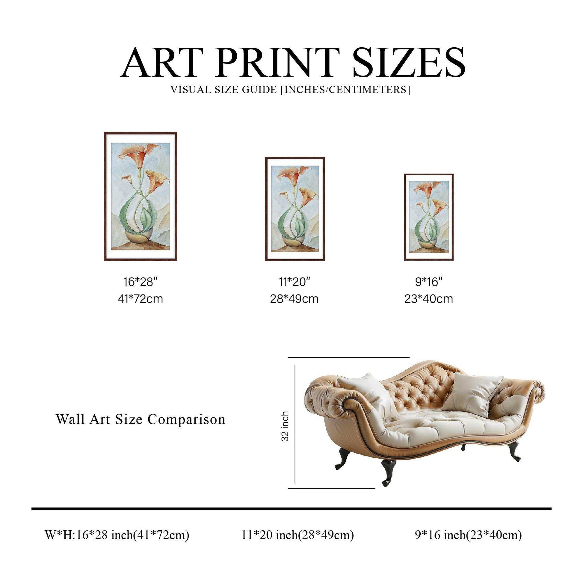 Art Deco,Inspired Botanical ,Giclée Art Prints,Framed Prints #40