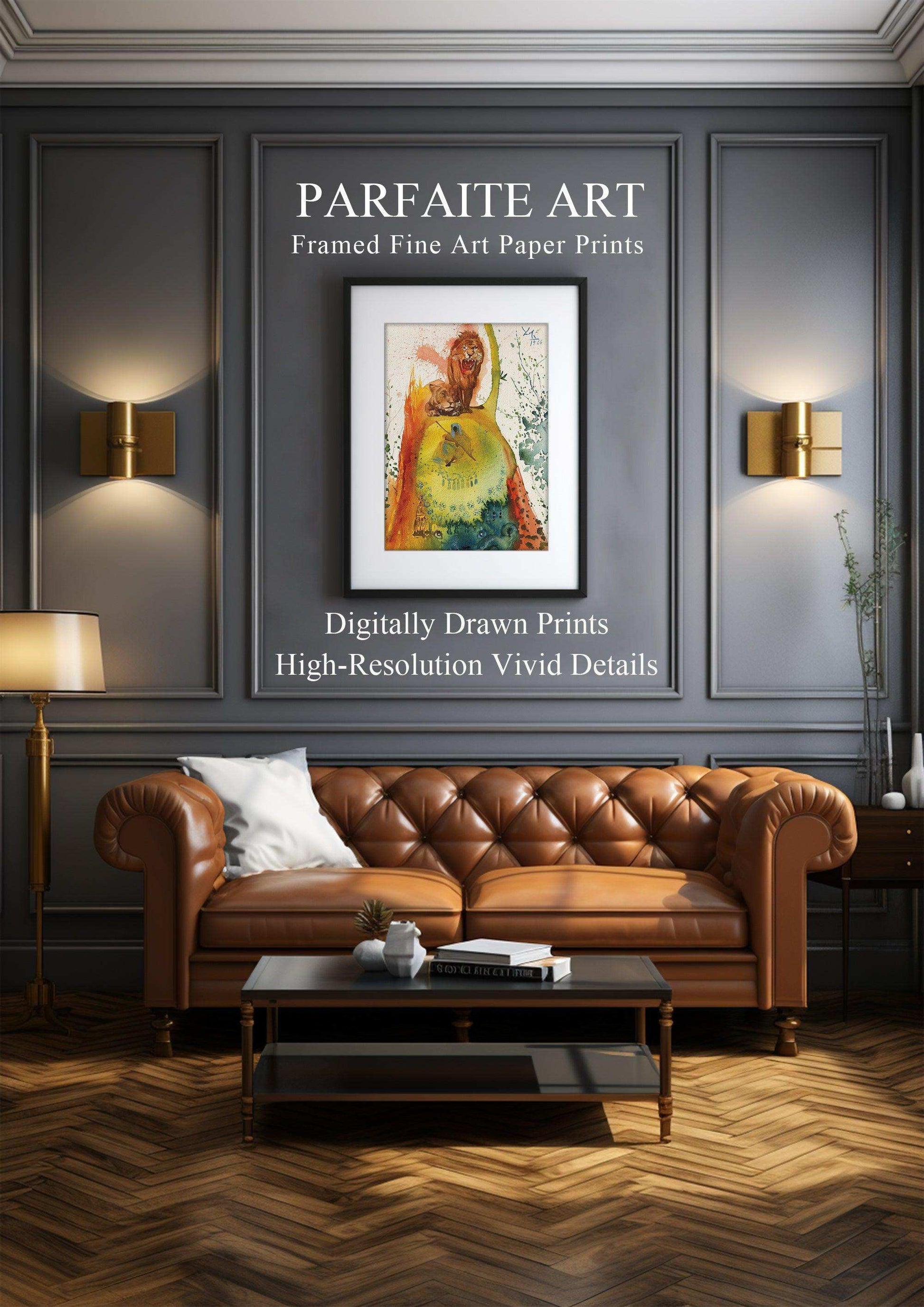 Salvador Dalí Artwork on Framed Fine Art Paper #P2