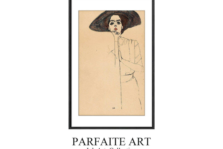 Unrivaled Sketch Prints on Framed Fine Art Paper - Vintage-Inspired, High-Quality Giclée Art #P9 black Frame